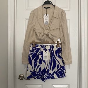 New Zara shorts 100% cotton